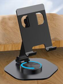 Laptop Stand With 360° Rotating Base, Ergonomic Computer Riser For Desk, Adjutable Height Muti-Angle, Foldable Laptop Mount, Stable Metal Holder Support 4-13" Notebook PC, Silver Grey - Grey - View 8