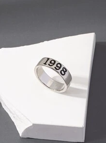 Nam Số Chi tiết Nhẫn , Đối với Đồ trang sức Qủa tặng Và Buổi tiệc - Bạc - Xem 1