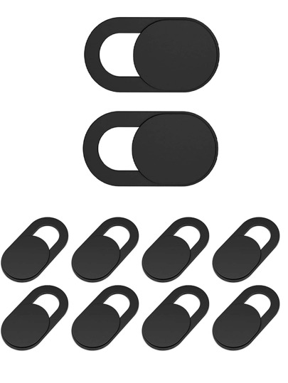 Camera Cover Slide [10pcs/Set], Ultra-Thin Webcam Cover Suitable For Laptops, Computers, Compatible With Macbooks, Tablets, Compatible With IPhone 14/13/12/8/7/6 Plus, Protects Your Privacy And Security [Black] Waterproof Shockproof Anti-Fall Anti-Fall Scratch Resistant Anti-Fingerprint Full Cover