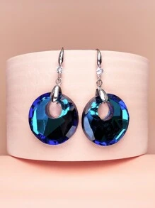 Round Drop Earrings - Multicolor - View 2