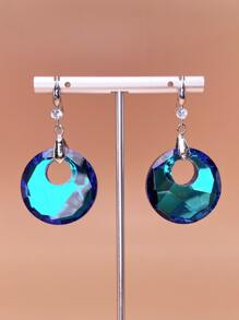 Round Drop Earrings - Multicolor - View 4