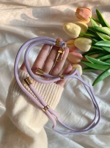 1 dây buộc điện thoại Polyamide trơn - Màu tím hoa cà - Xem 3