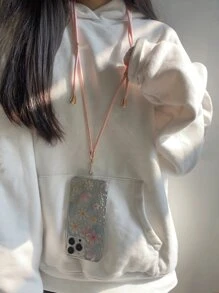 1 dây buộc điện thoại Polyamide trơn - Bụi hồng - Xem 1