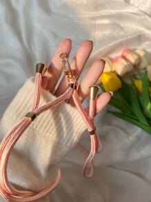 1 dây buộc điện thoại Polyamide trơn - Bụi hồng - Xem 3