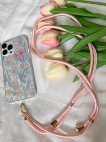 1 dây buộc điện thoại Polyamide trơn - Bụi hồng - Xem 8