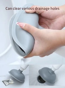 1入組橡膠馬桶塞，浴用現代主義雙色調塞 - 彩色 - 查看 3