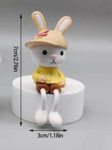 4 món đồ trang trí thiết kế hình con thỏ lễ Phục sinh - Nhiều màu - Xem 2