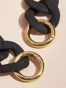 MM FOND Rubber LacquareTouching Lady Acrylic Strap Good Quality Lady Shoulder Bag Belts Top W - Black - View 3