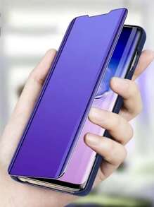 Hadaasi 1个紫色立体镜面电镀支架PU皮手机壳，兼容 17 Pro/17 Pro Max/17 Air/17、Galaxy A36/A17/S25 Ultra/Plus、POCO、荣耀X9c/X60 Pro、荣耀400/400 Pro/400 Lite，国际版，非国内版 - 紫羅蘭色 - 查看 5