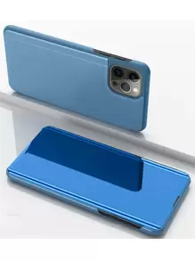 Hadaasi 1 chiếc ốp lưng điện thoại bằng da tráng gương màu xanh dương có chân đế, tương thích với iPhone 17 Pro/17 Pro Max/17 Air/17/16 Pro/16 Pro Max/16 Plus/16/16E/15 Pro/15 Pro Max/15 Plus/15/14 Pro/14 Pro Max/14 Plus/14/13 Pro/13 Pro Max/13/12 Pro/12 Pro Max/12/11 Pro Max/11/11 Pro, tương thích với Galaxy S26 Ultra/S26 Plus/S26, tương thích với Galaxy S24 Ultra/S24 Plus/S24, S23 Ultra/S23 Plus/A17/A07, tương thích với Honor 400/400 Pro/400 Lite, tương thích với Redmi 15C, phiên bản quốc tế, không phải phiên bản nội địa. - Màu xanh lam - Xem 3