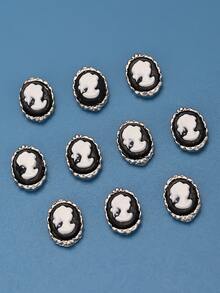 10pcs Figure Pattern Nail Art Decoration - Multicolor - View 2