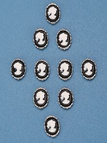 10pcs Figure Pattern Nail Art Decoration - Multicolor - View 4