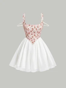 SHEIN MOD Floral Print Cami Dress - Multicolor - View 1