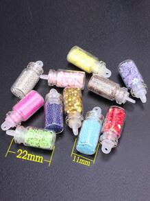 48 盒珠子和亮片美甲装饰 DIY 指甲饰品 指甲宝石 美甲用品 - 彩色 - 查看 2