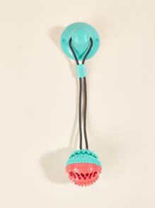 1pc Two Tone Pet Chew Toy, Dog Toys For Aggressive Chewer - Green - View 3