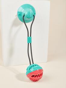 1pc Two Tone Pet Chew Toy, Dog Toys For Aggressive Chewer - Green - View 4