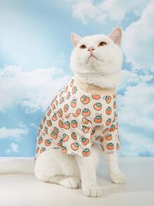 1pc Cartoon Graphic Pet Tee - Multicolor - View 1