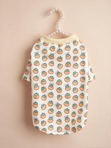 1pc Cartoon Graphic Pet Tee - Multicolor - View 2
