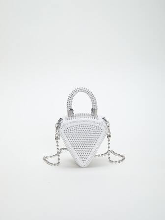 迷你新奇包包鉚釘裝飾朋克PU適合日常生活