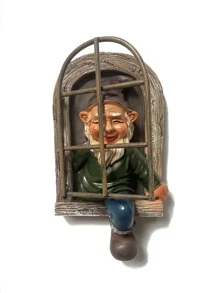 1 cái Đồ trang trí Giáng sinh Đồ trang trí sân vườn Thủ công bằng nhựa Hoạt hình Người lùn Râu trắng Tượng ông già - Nhiều màu - Xem 3