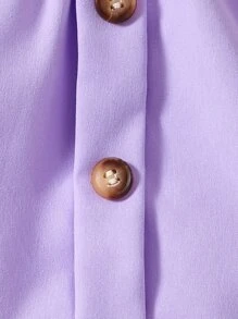 Baby Contrast Lace Tee & Button Detail Overall Skirt & Accessory Hat - Multicolor - View 8