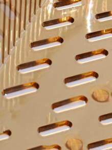 1pc PE Bathroom Storage Rack, Punch-free Wall Mounted Shelving Storage Unit For Bathroom Laundry - Dark Green - View 13