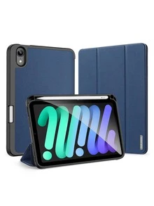 Funda compatible con iPad liso PU - Azul - Ver 2
