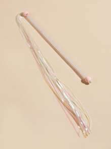 1入組絲帶裝飾逗貓棒 - 白色 - 查看 2