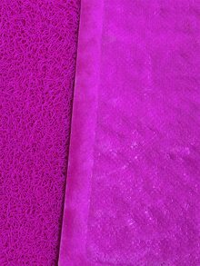 1pc PVC Door Mat, Minimalist Pink Anti-slip Indoor Outdoor Rug - Pink - View 2