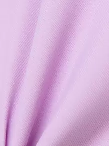 L'Amorae Quá quắt Hoa Áo liền quần ống rộng - Màu Lilac Tím - Xem 8