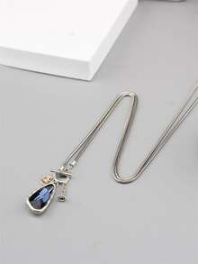 Vòng cổ Geo Charm - Màu xanh hải quân - Xem 3