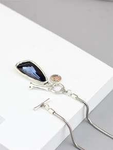 Vòng cổ Geo Charm - Màu xanh hải quân - Xem 4