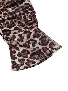 SHEIN Unity Leggings con estampado de leopardo de pie - Marrón - Ver 4