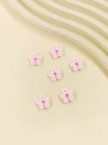 6入組/套花DIY吊墜 - 粉色 - 查看 1