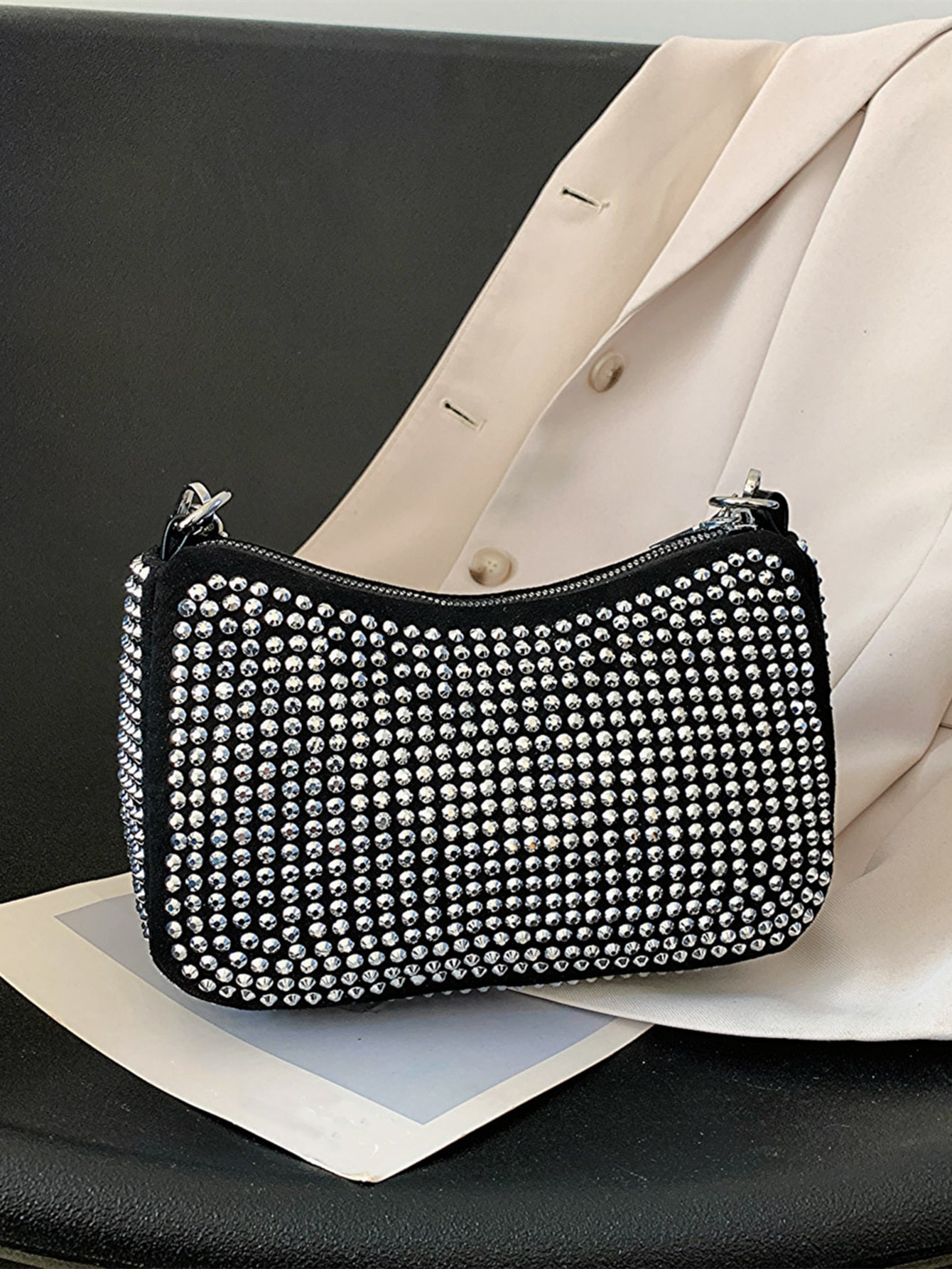Rhinestone Hobo Bag