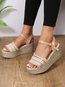 Giày bệt dày và Dép nêm Nữ - Nhiều màu - Xem 4