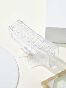 1入女士透明髮卡，日常休閒使用 - 無色 - 查看 3