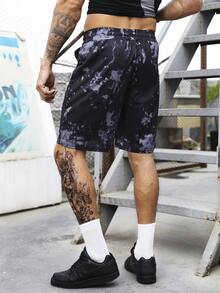 男士紮染運動短褲