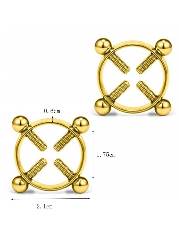 2pcs/set Minimalist Nipple Ring Popular Piercing Body Jewelry Gift For