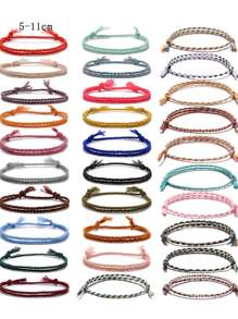 30 piezas/set Pulsera con diseño de fleco - Multicolor - Ver 3