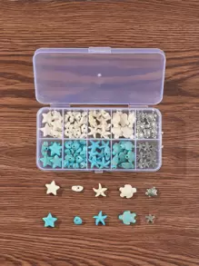 98入组/套創意海星和海龜裝飾DIY首飾配件適用於女士DIY首飾製作