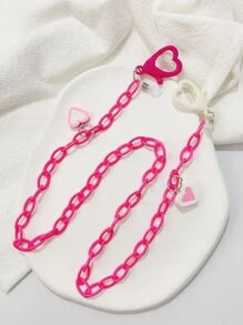 1 dây chuyền mặt trang trí hình trái tim cho nữ để trang trí - Nhiều màu - Xem 1