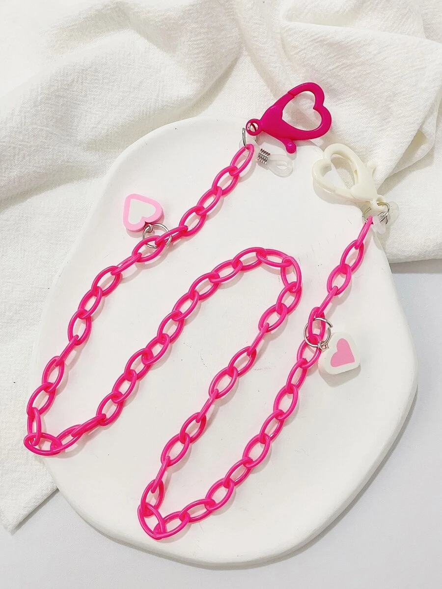 1 dây chuyền mặt trang trí hình trái tim cho nữ để trang trí - Nhiều màu - Xem 1