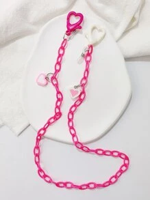 1 dây chuyền mặt trang trí hình trái tim cho nữ để trang trí - Nhiều màu - Xem 2