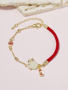 Vòng Tay Phong Cách Trung Hoa Cho Năm Mới Sức Khỏe Và Bảo Vệ Vòng Tay Thỏ May Mắn - Nhiều màu - Xem 2