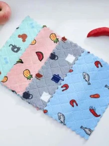 10 chiếc Khăn lau nhà bếp, Khăn lau bát đĩa bằng Cellulose có thể tái sử dụng, Khăn lau bằng lông cừu san hô siêu thấm, Khăn khô nhanh có thể giặt được - Nhiều màu - Xem 6