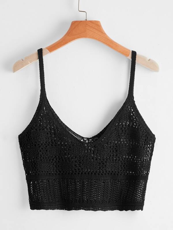 SHEIN Swim 素色吊帶短上衣罩衫