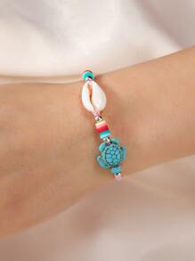 12入組/套貝殼裝飾手環