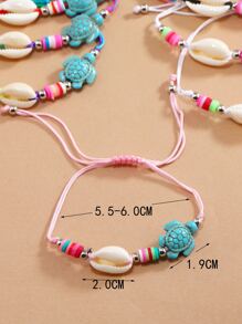 12入組/套貝殼裝飾手環