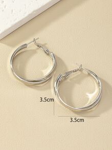 極簡圓耳環
